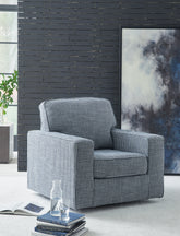 Prime Furniture - Ashley Furniture - Olwenburg Swivel Accent Chair - Swivel Accent Chair / Denim - A3000652